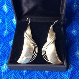 Brass handcrafted earrings